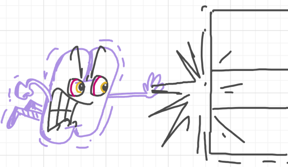 A panel from I've Been Everywhere, Man, episode nine of the Board Boards object show by Furretwalk/WalkingFurret.